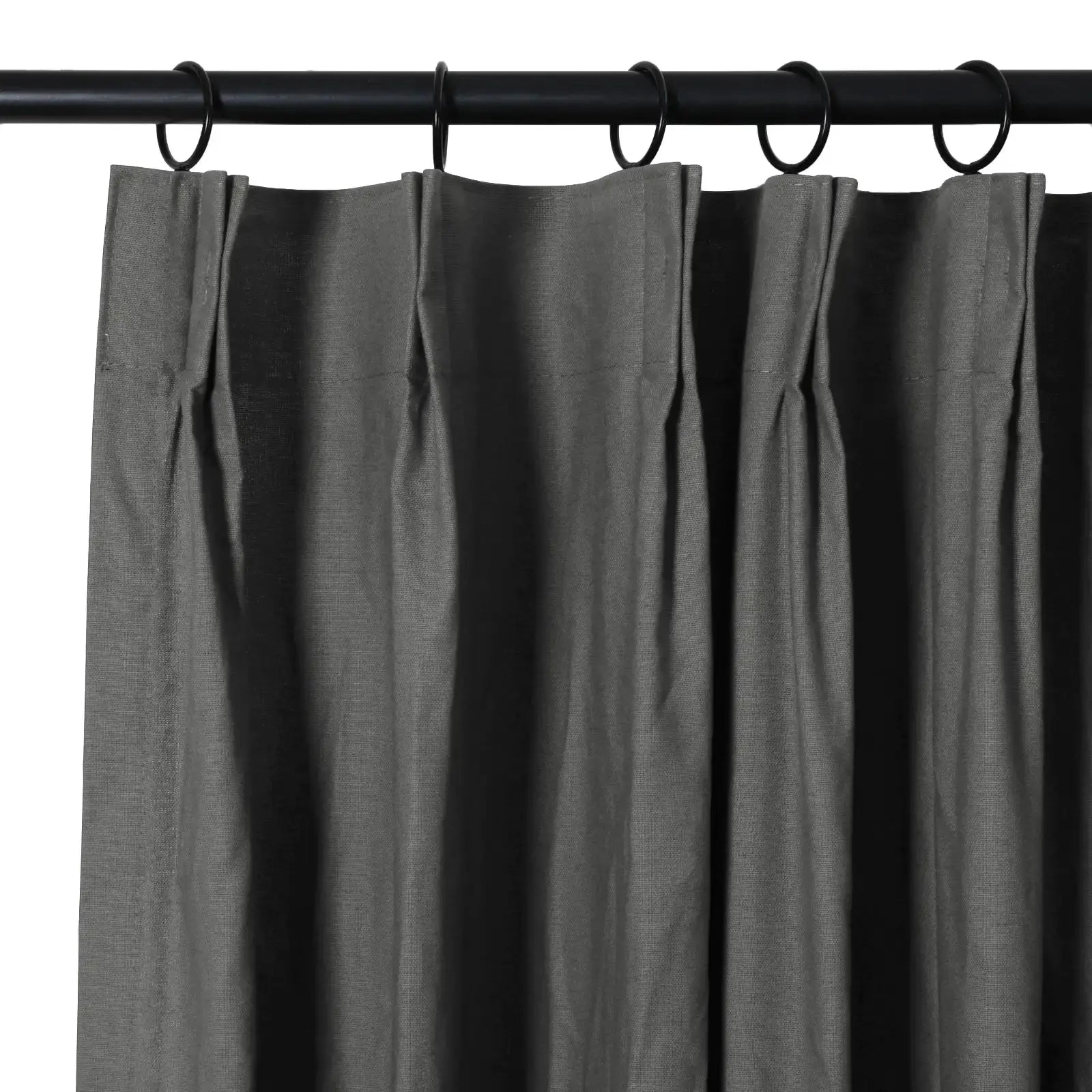 100% Cotton Drapery Pleated Curtains for Living Room & Bedroom - Andy Home Decor Blackout Window Treatments for Thermal Insulation & Light Blocking