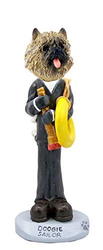 Authentic Cairn Terrier Red Sailor Dog Collectible Figurine - Handcrafted Terrier Statue for Home Decor, Gift for Dog Lovers & Collectors | Perfect for Shelf Display, Themed Collections & Scottish Breed Enthusiasts