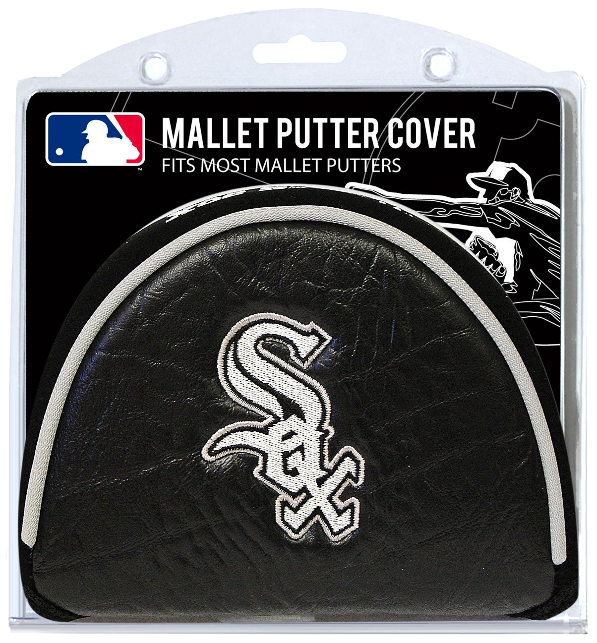MLB Golf Putter Cover for Adults - Unisex Mallet Headcover for Golf Bags