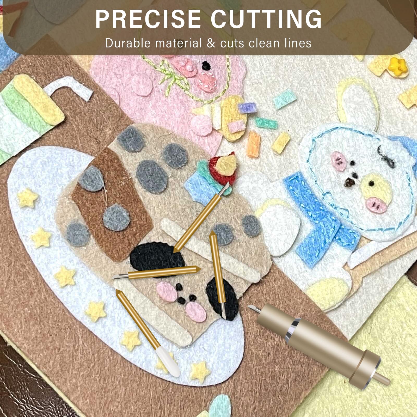 20 PCS Premium Fine Point Blades for Cricut Maker 3/Maker/Explore 3/Air 2/Air/One - 1.0mm Replacement Blades Compatible with Most Light Materials - Perfect for Vinyl, Cardstock, Paper Cutting and DIY Craft Projects