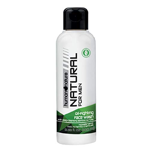 Human Nature 100ml Pure Strength Men's Facial Wash - Deep Cleansing & Oil Control for Daily Skincare Routine | Perfect for Gym, Work & Travel