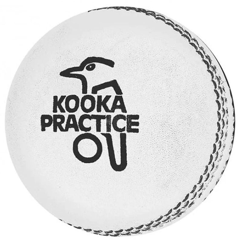 Kookaburra Practice Cricket Ball - High Quality Leather Training Ball for Cricket Players | Perfect for Nets, Coaching, and Match Preparation