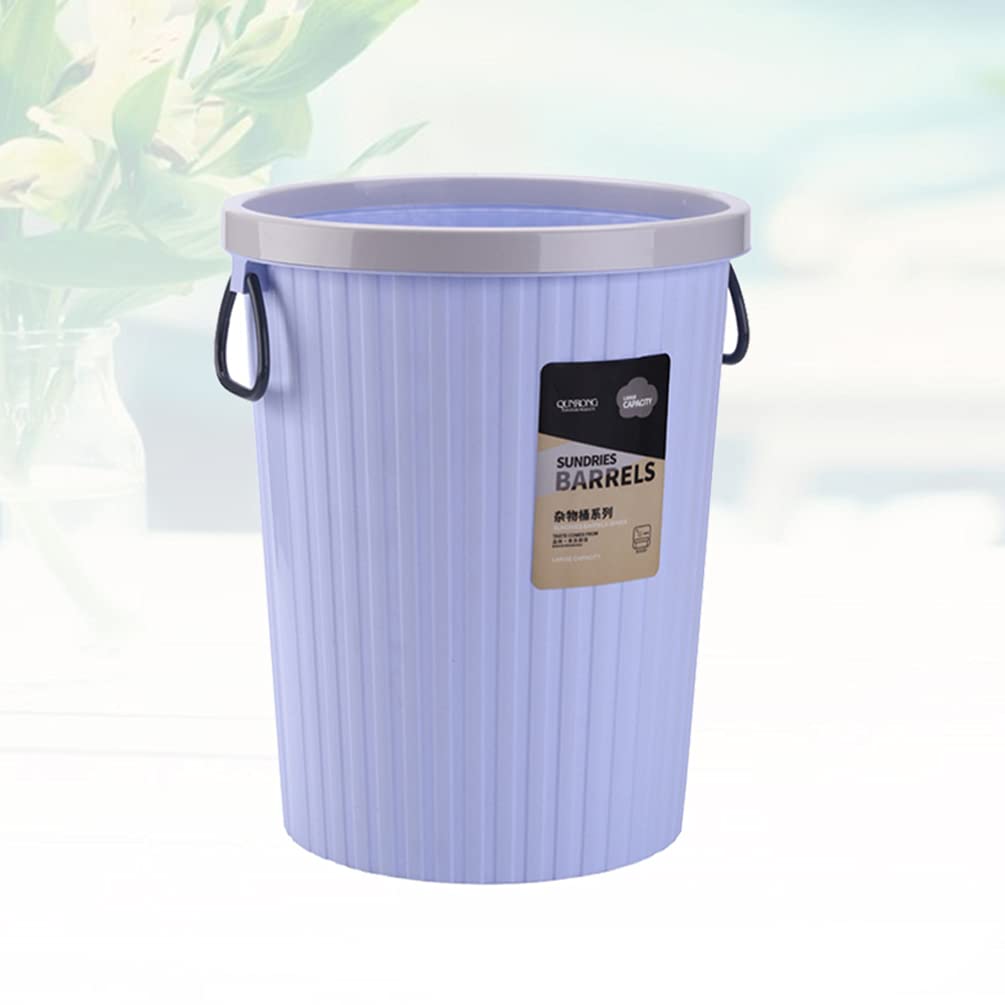 DOITOOL 1-Piece Purple Office Trash Can - Small Waste Basket for Desk, Kitchen & Home - Portable Garbage Bin with Lid for Paper, Recycling & General Waste - Perfect for Office, Dorm, Bathroom & Bedroom Use