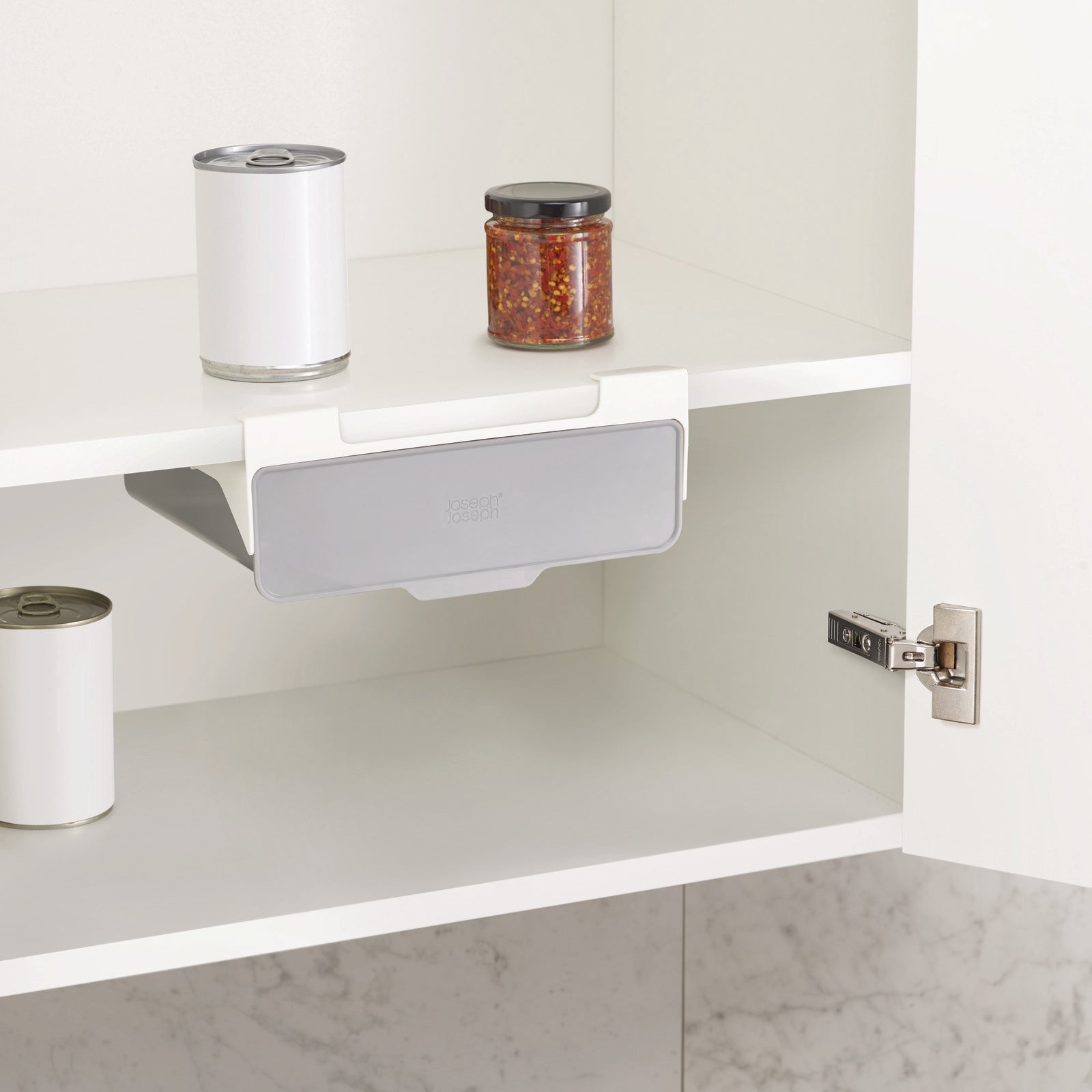 Under Shelf Drawer Organizer - Space Saving Storage Solution for Kitchen, Bathroom, or Office Cabinets - Perfect for Spices, Utensils, and Office Supplies
