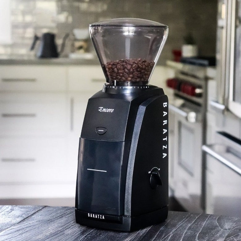 Premium Encore Coffee Grinder - Black - Electric Burr Grinder for Espresso, French Press & Drip Coffee - Perfect for Home & Office Use