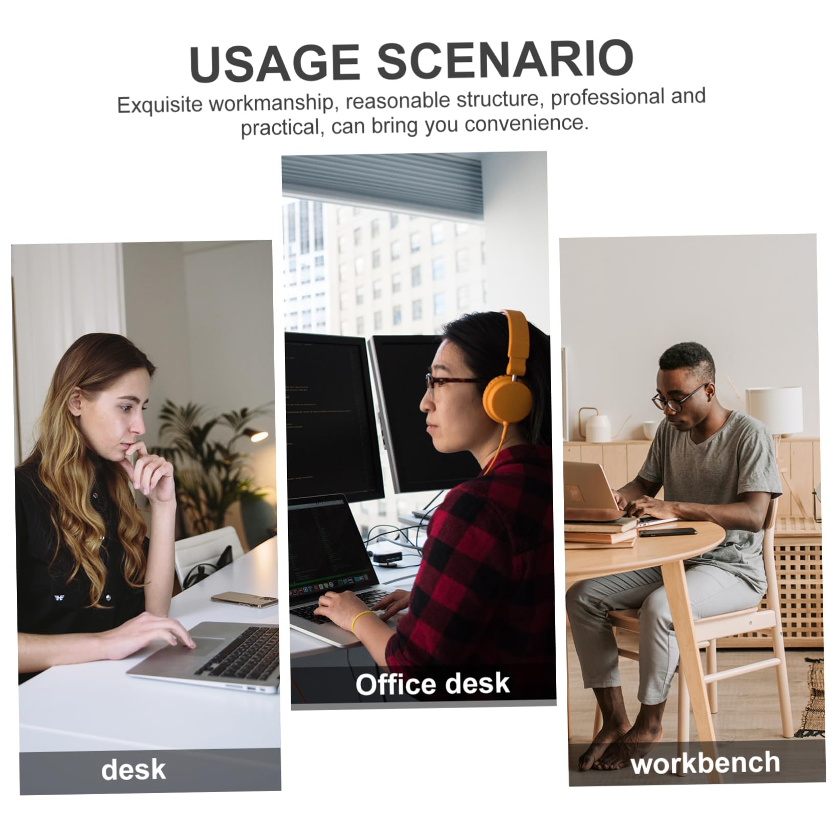 HEMOTON 5-Pack Headphone Stand with Drink Holder - 2-in-1 Desk Hook Organizer for Computer Headsets & Gaming Accessories - Perfect for Office, Gaming Setup & Home Workspace Organization