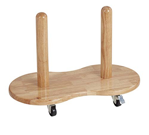 FDP Hardwood Mobile Storage Rack with Wheels for Donut Cushions - Small Capacity Organizer for 12-Piece SoftScape Expression or Two-Tone Cushions - Perfect for Classroom, Playroom, and Daycare Storage Solutions
