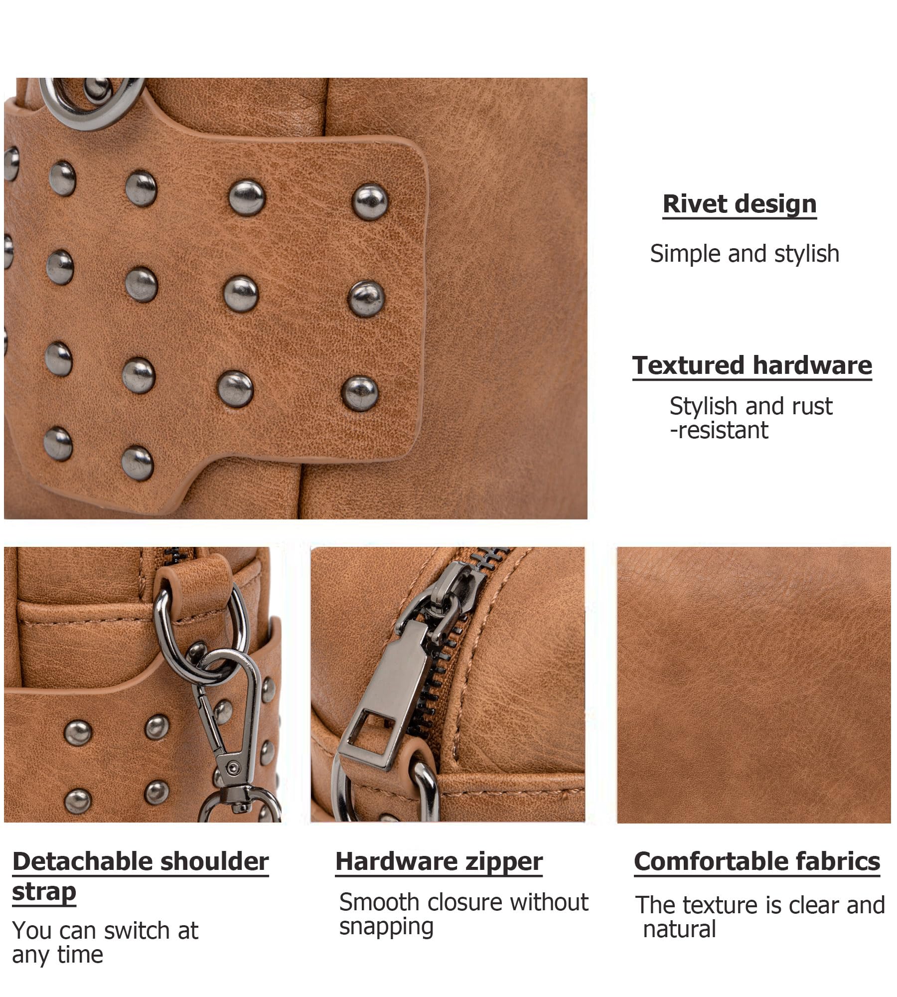 Vintage Vegan Leather Crossbody Bag for Women - Stylish Camera Purse for Travel & Daily Use