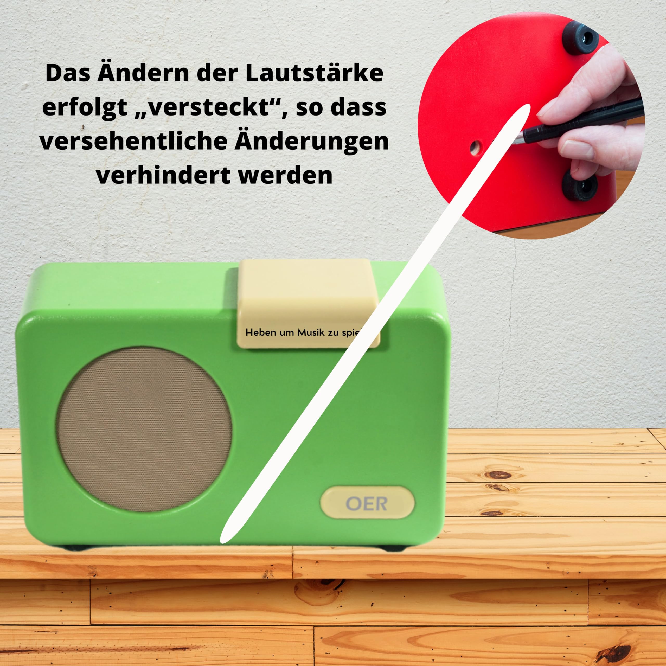 OER Easy-to-Use Music Player for Dementia & Alzheimer Patients - Senior-Friendly Radio with Simple Controls, Dementia Aid & Thoughtful Gift for Elderly Care (Perfect for Nursing Homes, Memory Care & Home Use)