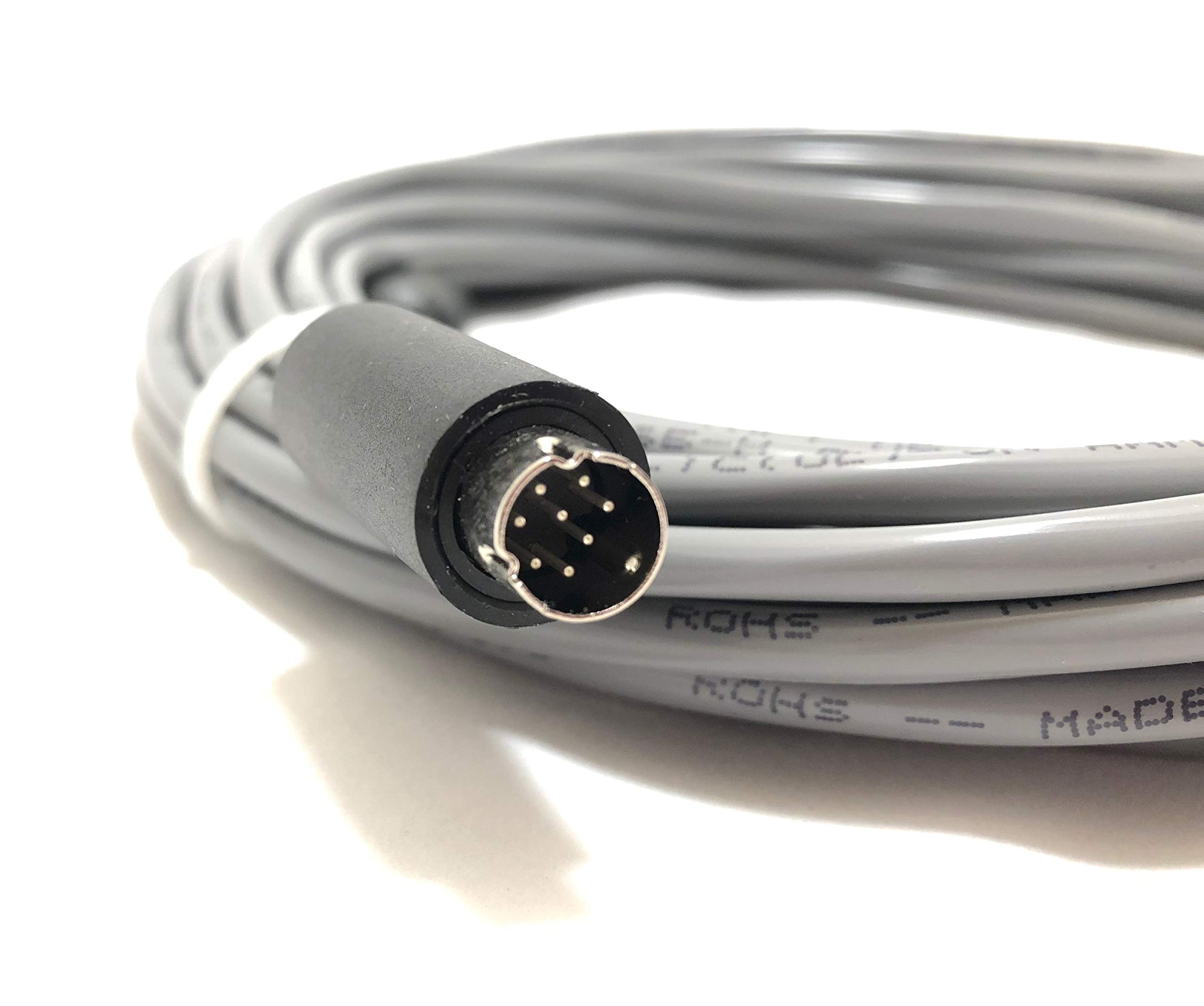 150ft VISCA Daisy Chain Cable - 8 Pin Mini Din to 8 Pin Mini Din RS232 Cable for Sony, PTZ Optics, Go Electronic & VISCA Compatible Cameras | Professional Video Production, Live Streaming & Surveillance Systems | Made in USA