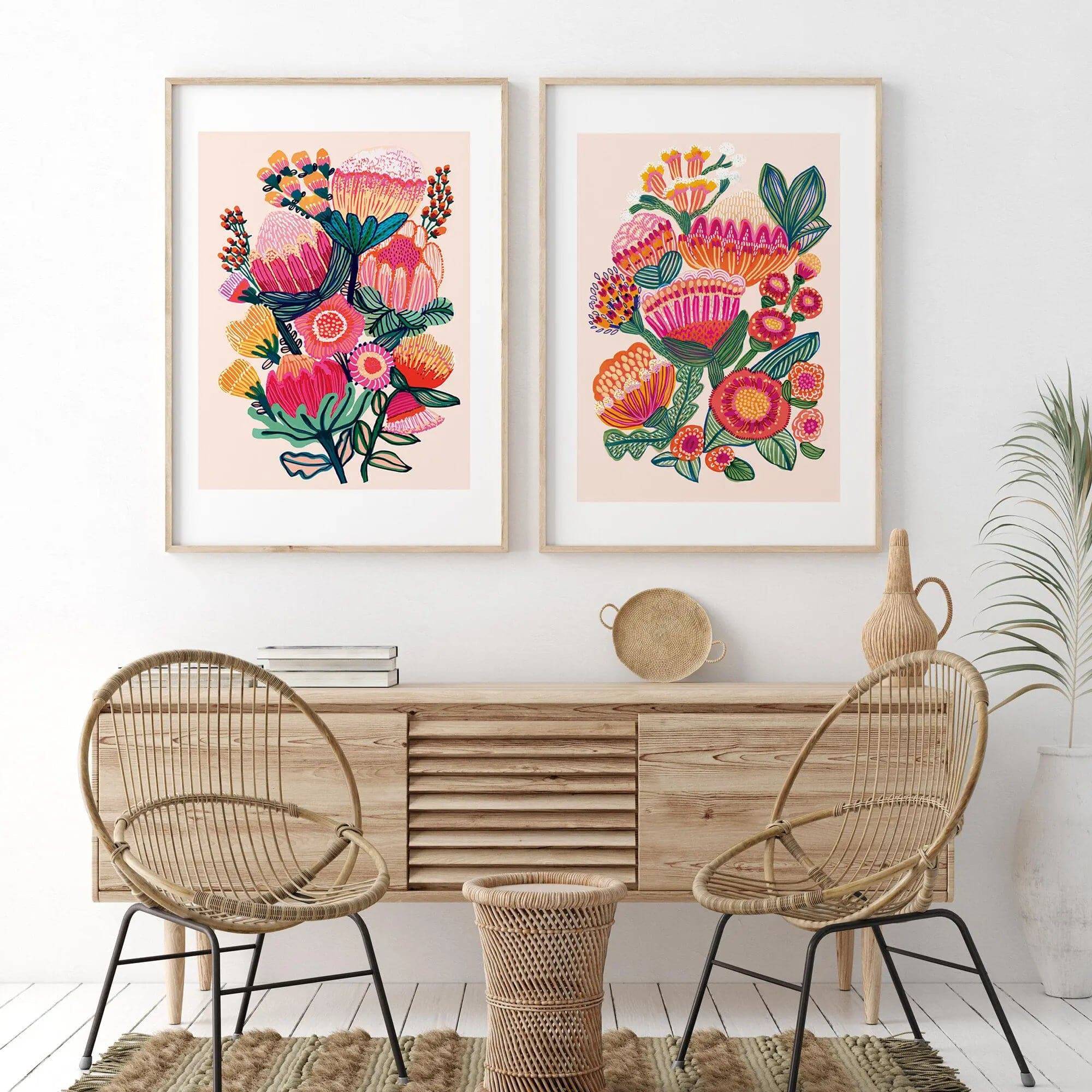 Australian Native Flowers Wall Art Prints - Stunning Floral Decor for Home & Office | Perfect for Living Room, Bedroom & Gifts