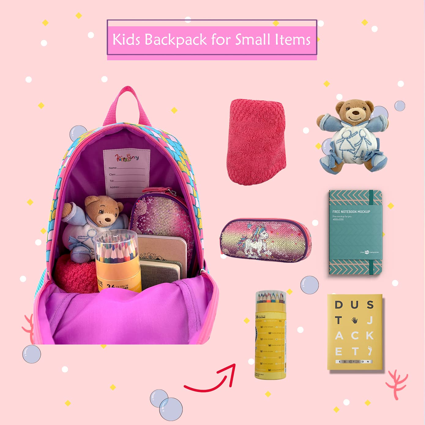 **Reversible Sequin Mermaid Backpack for Girls Ages 4-6 – 15 Inch Toddler Backpack for Preschool, Kindergarten & Elementary School – Cute Kids Bookbag for Daily Use, Travel & Playdates**