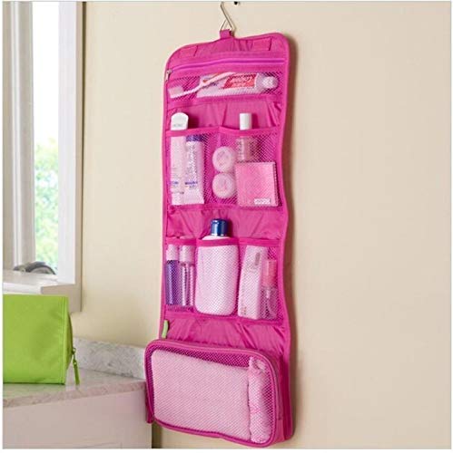Myzon Travel Organizer - Waterproof Cosmetic Storage Bag with Zipper, Makeup Toiletry Case for Men & Women (Multiple Colors) - Perfect for Air Travel, Gym, Camping & Daily Organization