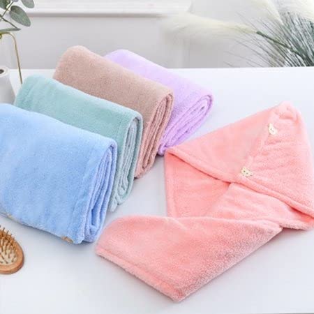 Best Superfine Fiber Hair-Drying Towel for Women - Ultra Absorbent Microfiber Hair Towel (7X Faster Drying) - Set of 1, Multicolor - Perfect for Travel, Gym, Swimming & Home Hair Care
