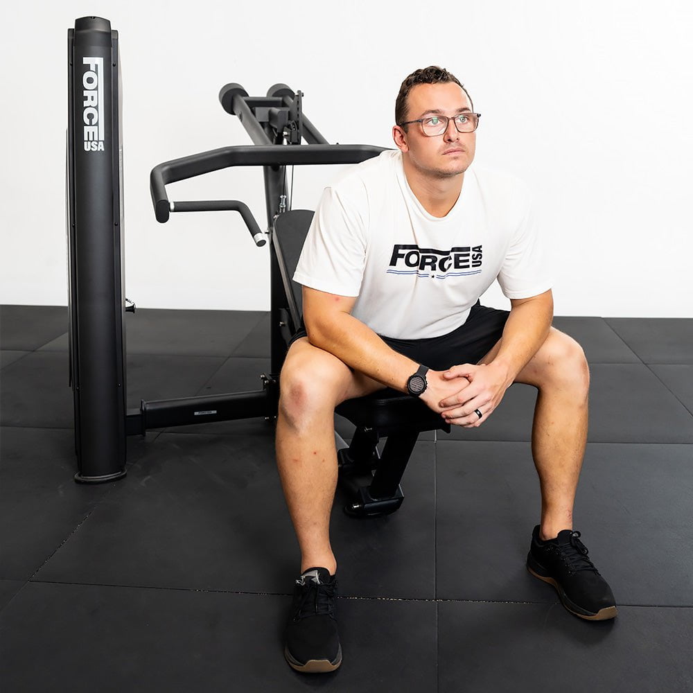 Force USA Solitude Chest & Shoulder Press Machine - Professional Home Gym Equipment for Strength Training & Muscle Building - Perfect for Home Workouts & Personal Fitness