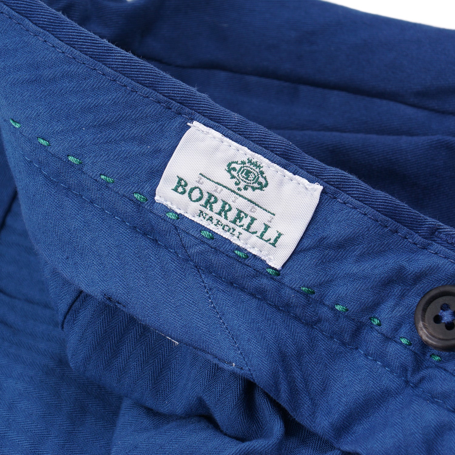 Luigi Borrelli Men's Regular Fit Cotton Pants - Comfortable Casual Trousers for Work & Everyday Wear