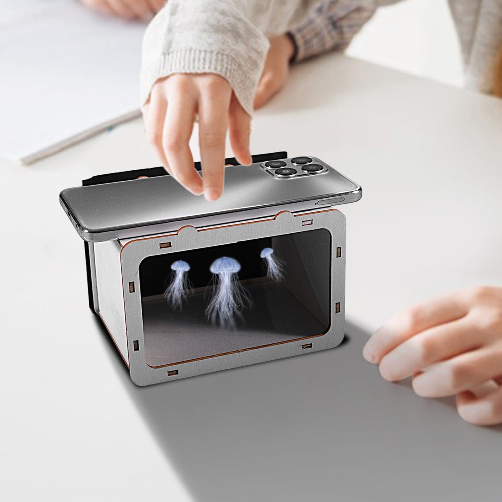 Cyatfcn 3D Holographic Display - Portable Phone Hologram Projector for Home Theater Entertainment | Create Stunning Holograms for Movies, Gaming & Parties