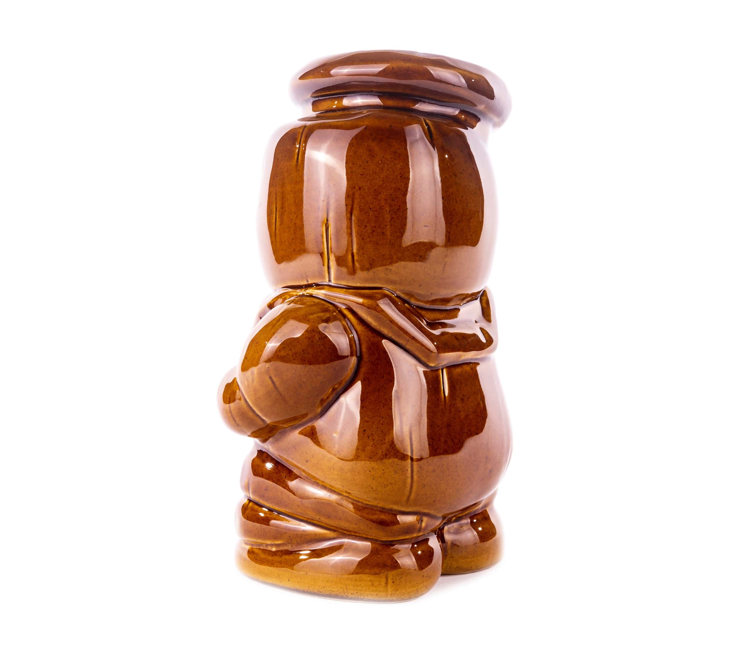 Ghostbusters Stay Puft Marshmallow Man Tiki Mug - Brown Collectible Cup for Movie Fans, Halloween Party Decor & Retro Home Bar Accessories