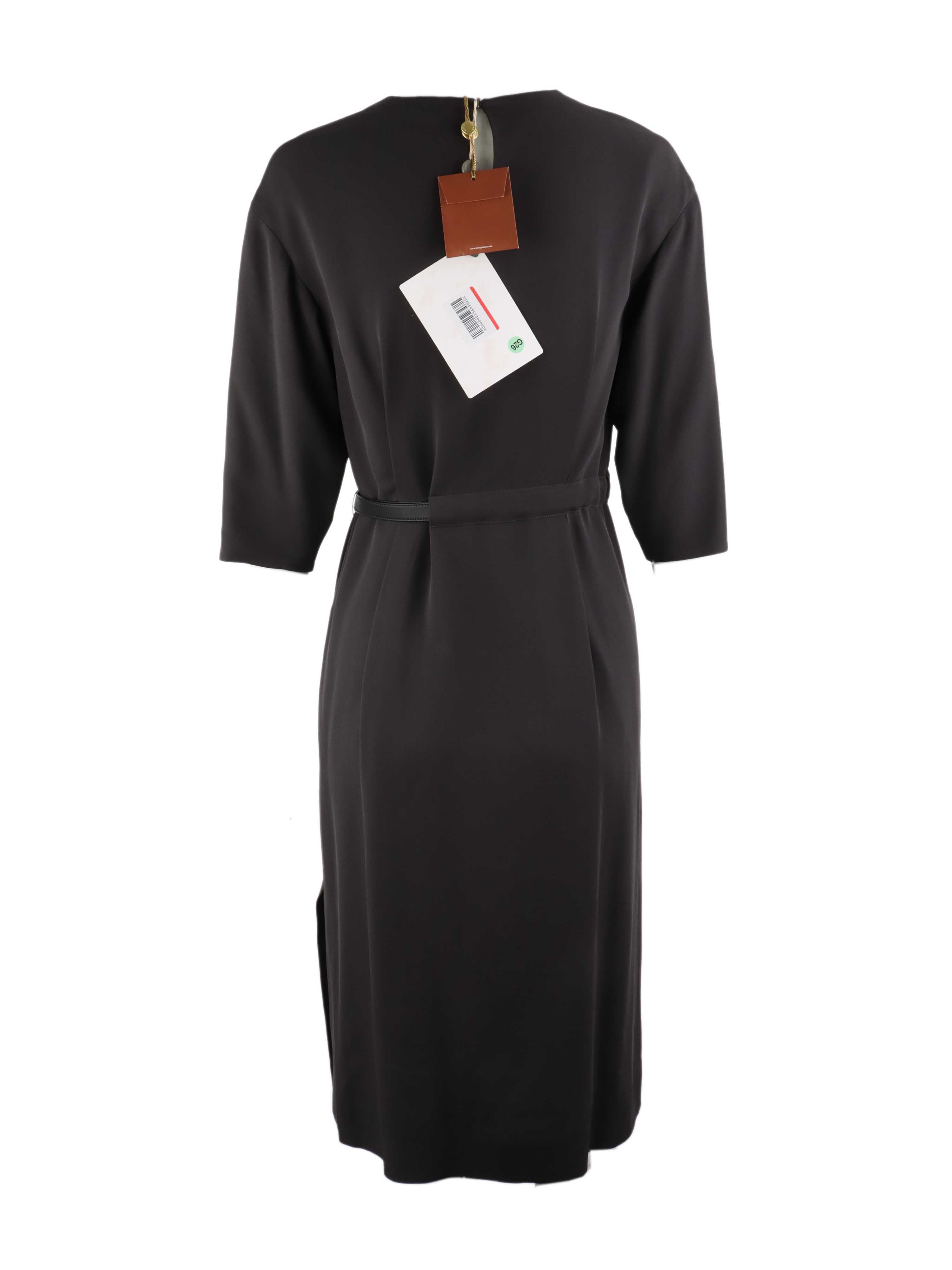 Loro Piana Black Silk Dress for Women | Elegant & Luxurious Evening Gown | Perfect for Weddings, Parties & Special Occasions
