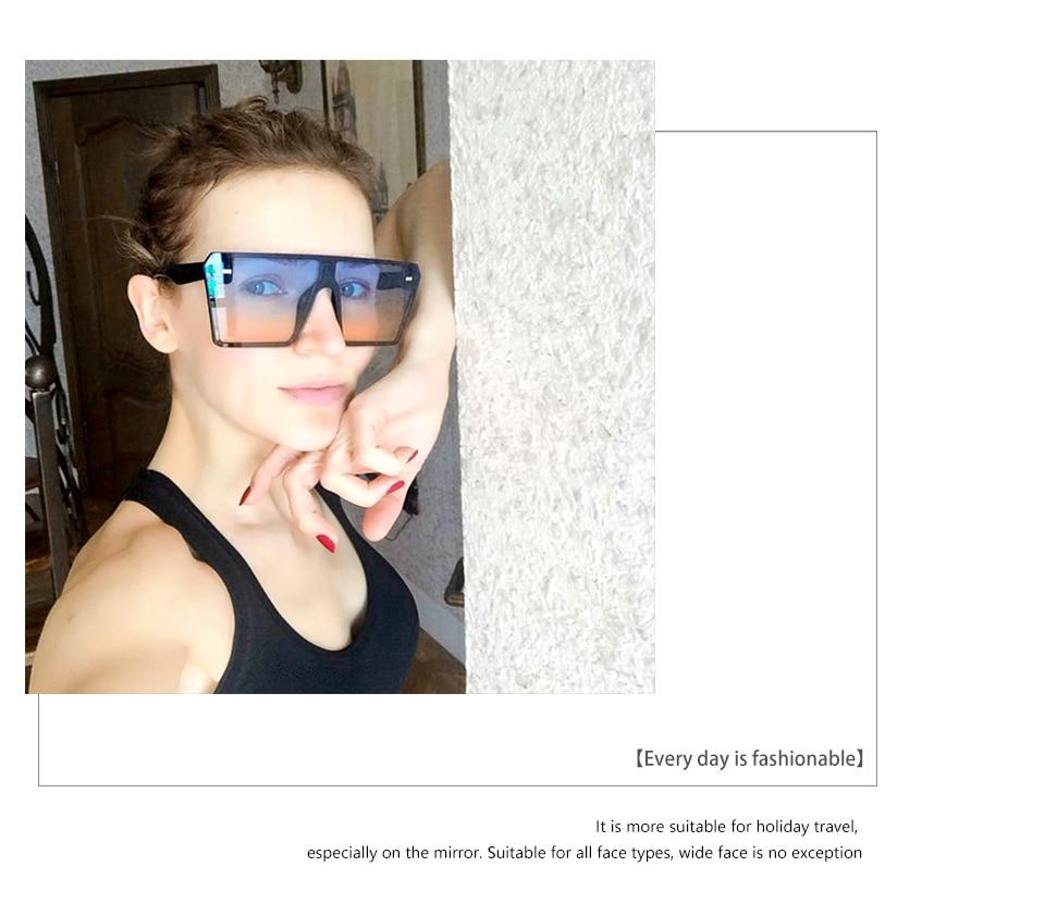 Stylish Oversized Square Sunglasses for Women & Men - UV Protection, Trendy Fashion Accessory for Summer, Beach, and Outdoor Activities