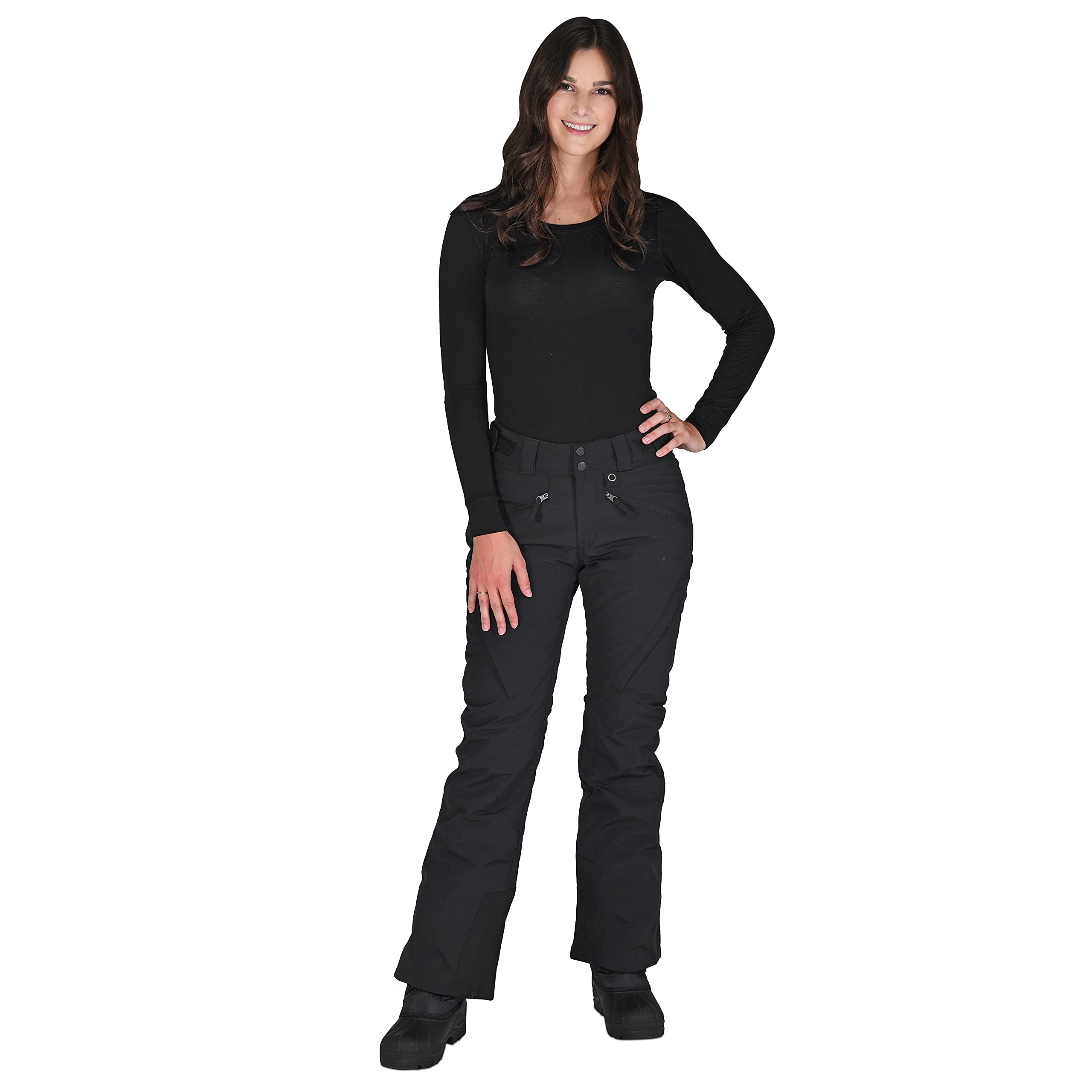Arctix Women's Mountain Premium Mesh-Lined Snowboard Cargo Pants - Waterproof Winter Snow Pants for Skiing, Snowboarding & Outdoor Activities
