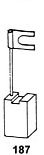 Black & Decker PRO2000 Replacement Carbon Brushes for Grinder - Automatic Stop, Spring, Cable & Connector - Compatible with Black & Decker PRO2000 Grinders - Ideal for Power Tool Maintenance & Repair