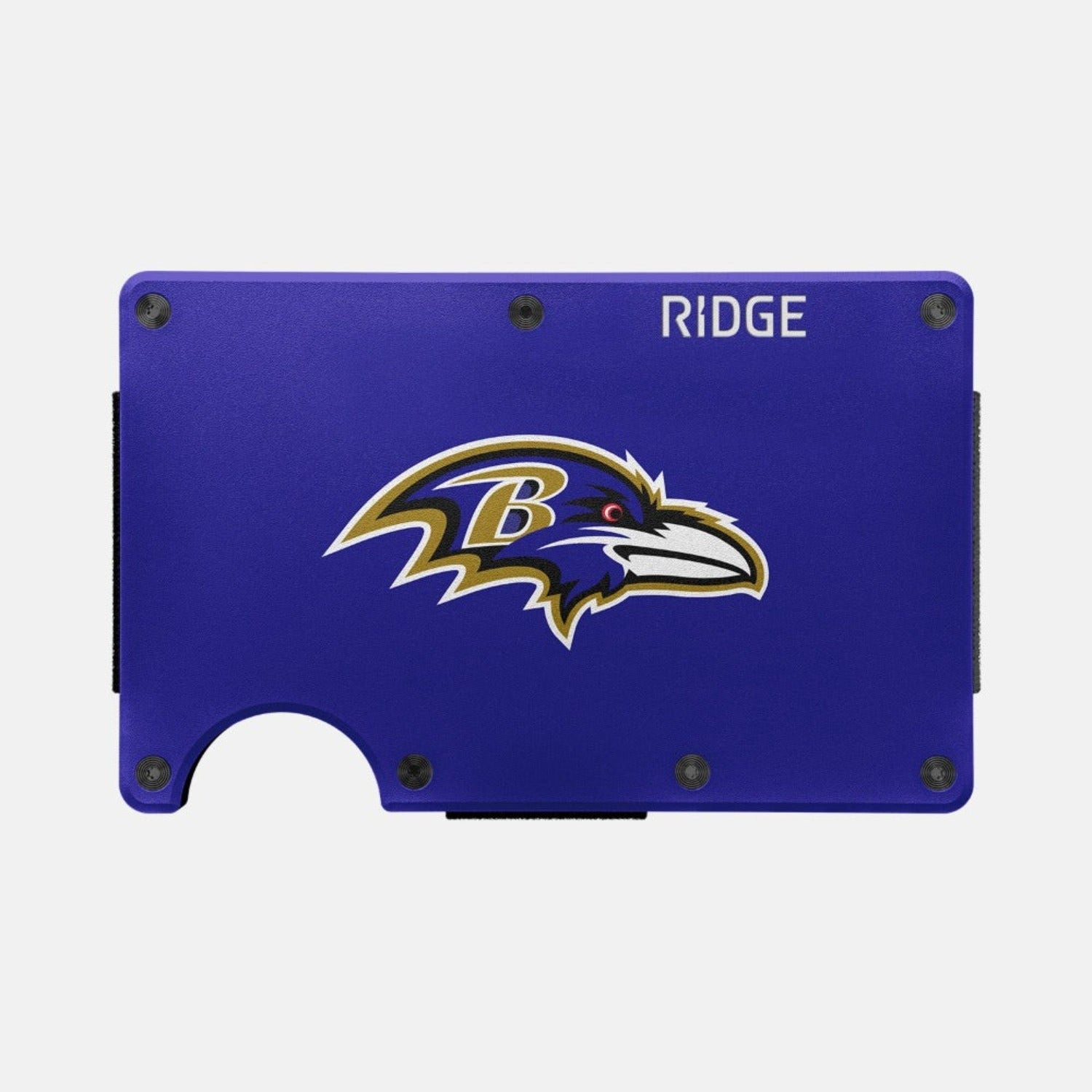 Ridge Wallet for Men - Slim RFID Blocking Minimalist Wallet - Baltimore Ravens NFL Team Design - Perfect for Everyday Carry & Gameday