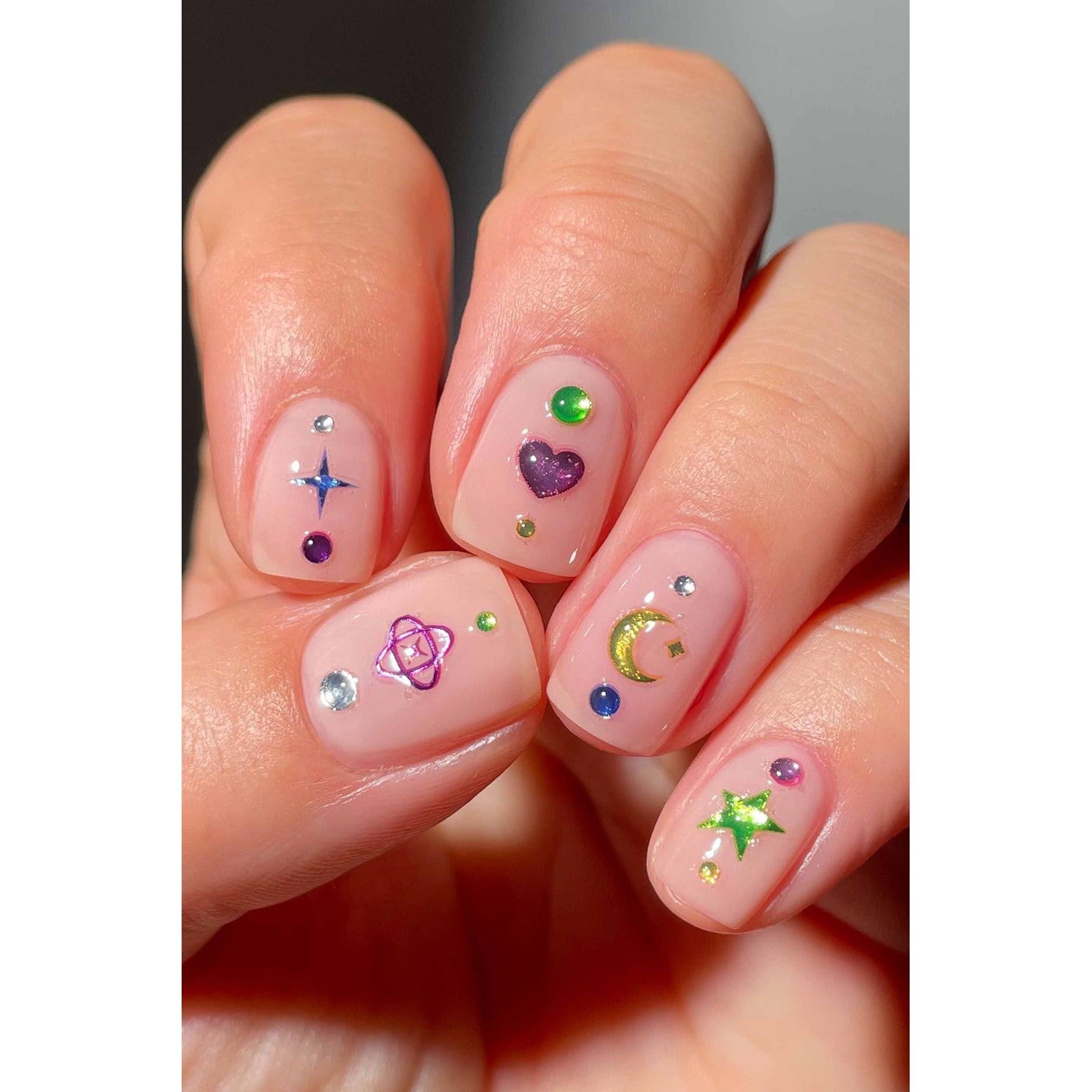 Cirque Colors Ready To Wear Nail Art Stickers - Molten Metal Chrome Effect | Easy DIY Nail Decals for Home Manicure & Party Looks