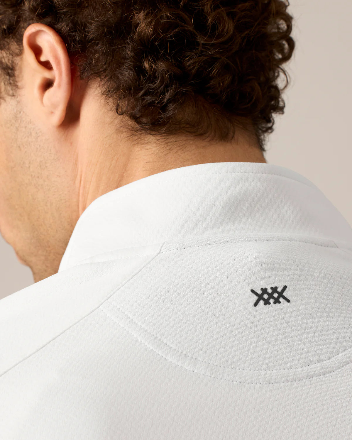 Rhone Men's Clubhouse Pullover Sweater - Soft Cotton Blend, Breathable & Comfortable, Bright White - Perfect for Casual Wear, Office & Outdoor Activities