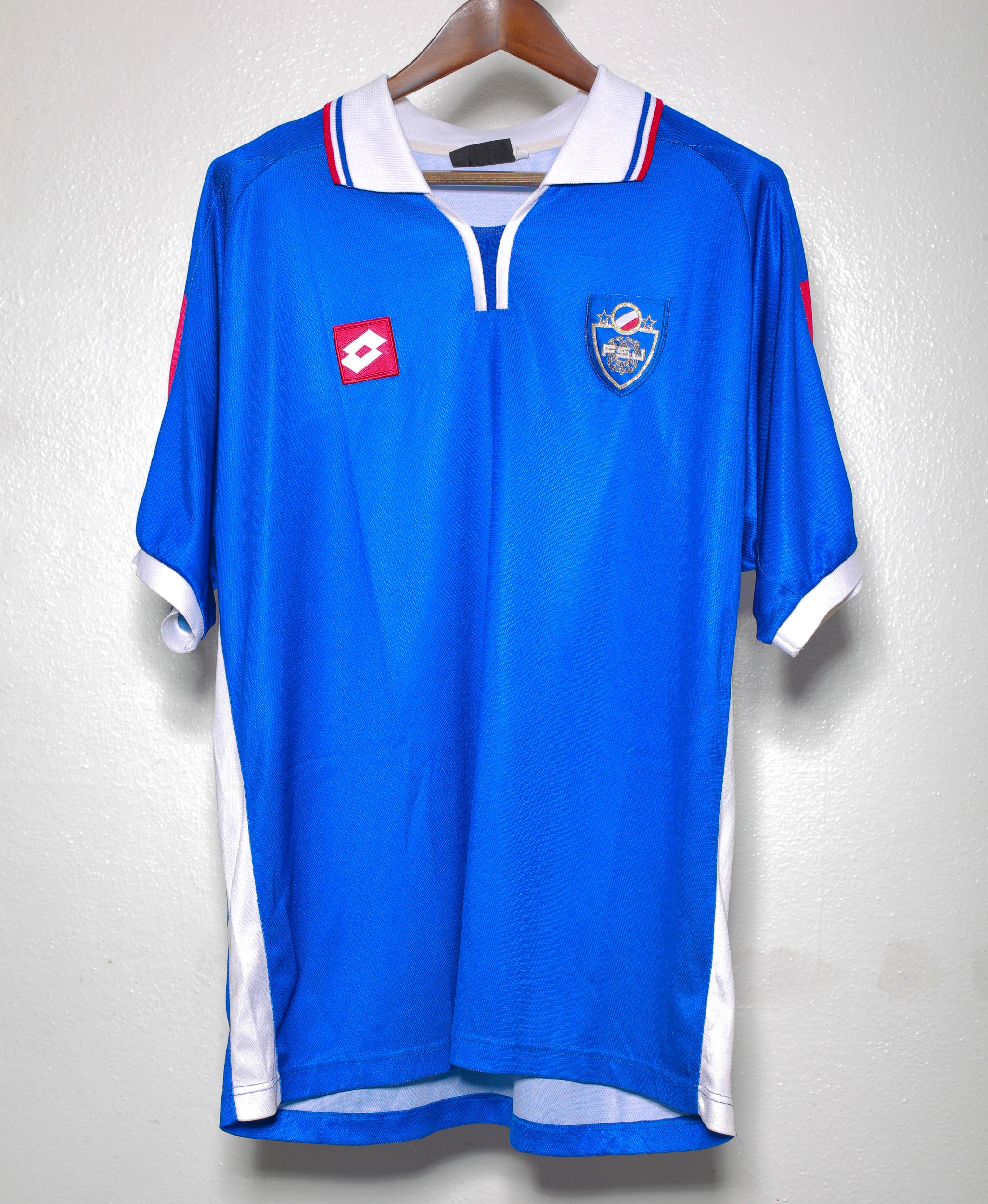 2003 Yugoslavia Soccer Jersey XL - Vintage Retro Football Shirt for Fans & Collectors - Perfect for Matches, Cosplay, and Gifts