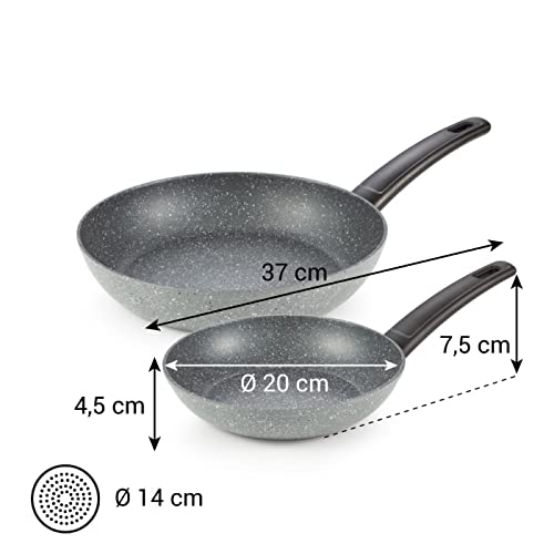 Tescoma FineLINE Nonstick Frying Pan Set - 20cm & 26cm Skillets for Professional Cooking | Perfect for Sautéing, Frying & Pancakes | Dishwasher Safe