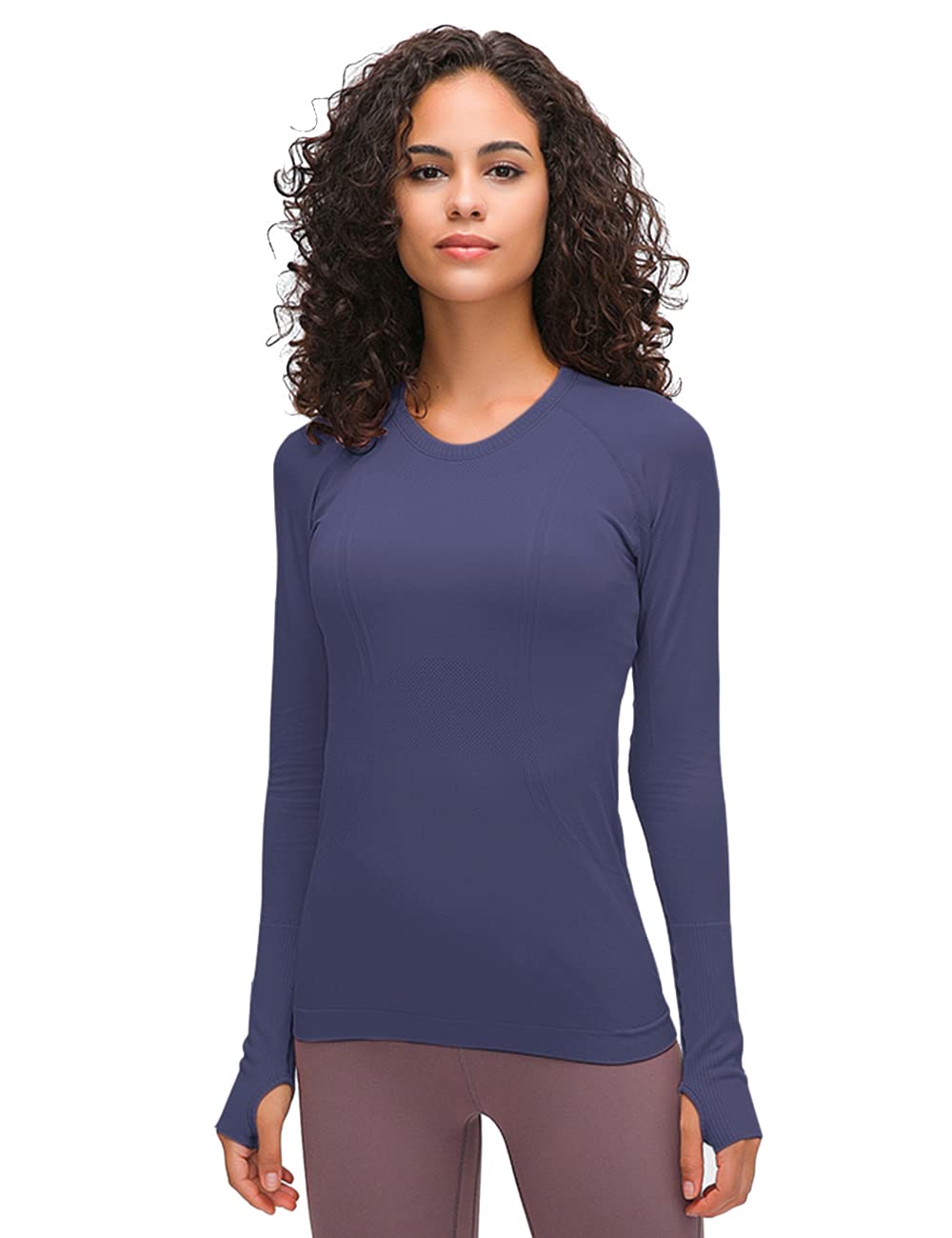 LUYAA Women's Long Sleeve Workout Tops - Breathable Yoga & Gym Athletic Shirt for Women, Slim Fit Exercise Clothing - Perfect for Yoga, Running, Fitness & Casual Wear