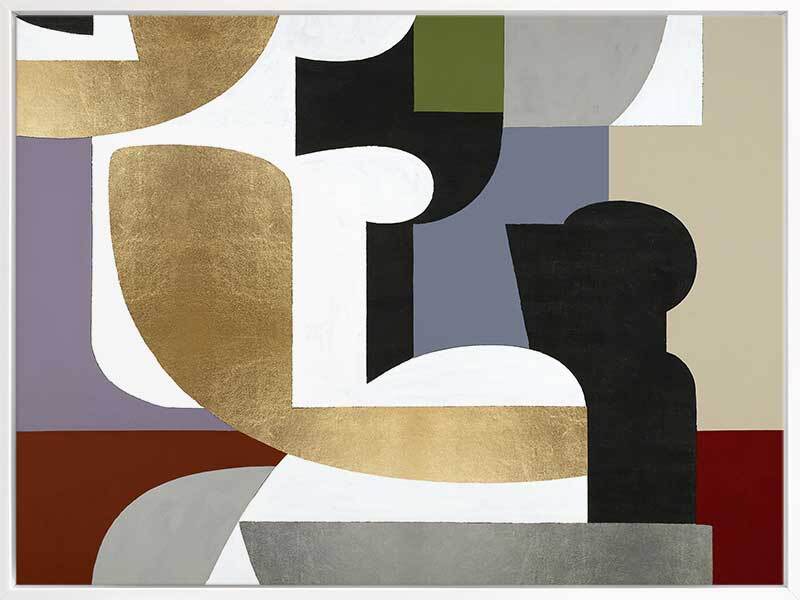 Converging I Canvas Art Print - Modern Abstract Wall Decor for Living Room, Bedroom & Office - High Quality Framed Artwork for Home & Office Decoration