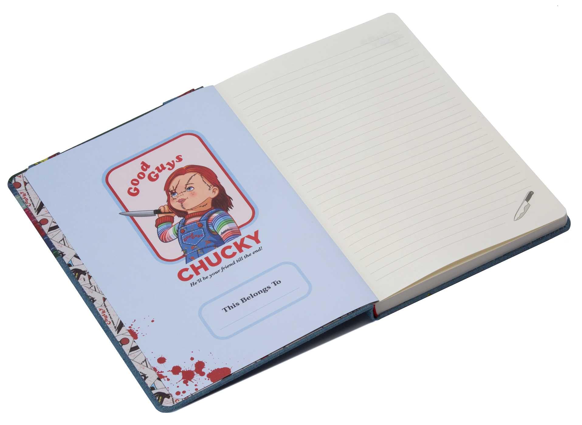Chucky Good Guys Journal - Horror Movie Collectible Notebook for Fans - Perfect for Scrapbooking, Diary Writing & Halloween Gifts