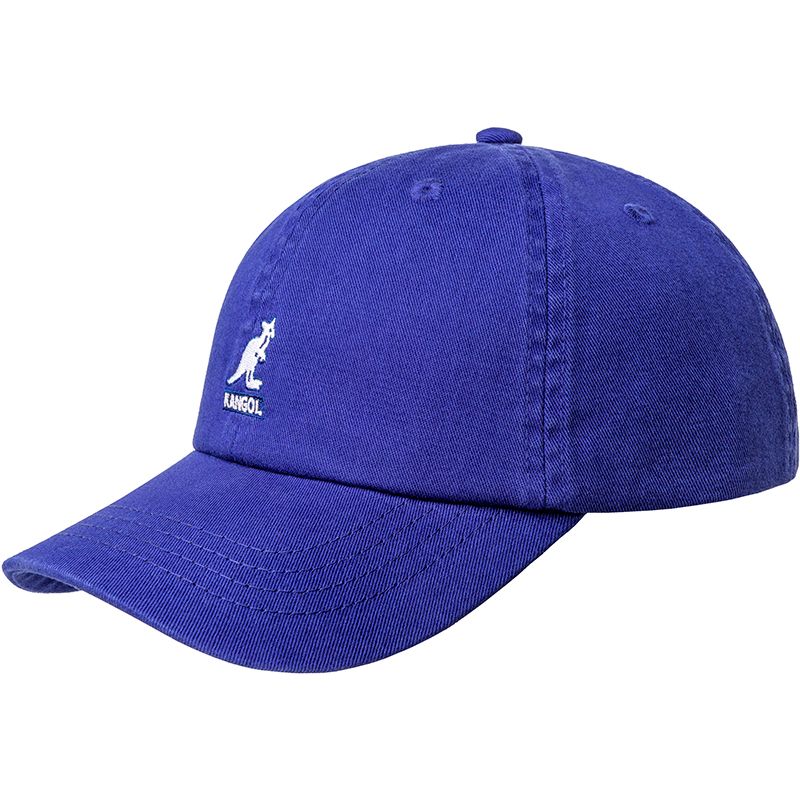 Kangol Washed Baseball Cap for Men & Women - Vintage Adjustable Cotton Twill Hat with Buckle Closure in Starry Blue - Perfect for Outdoor Activities, Travel, and Casual Wear