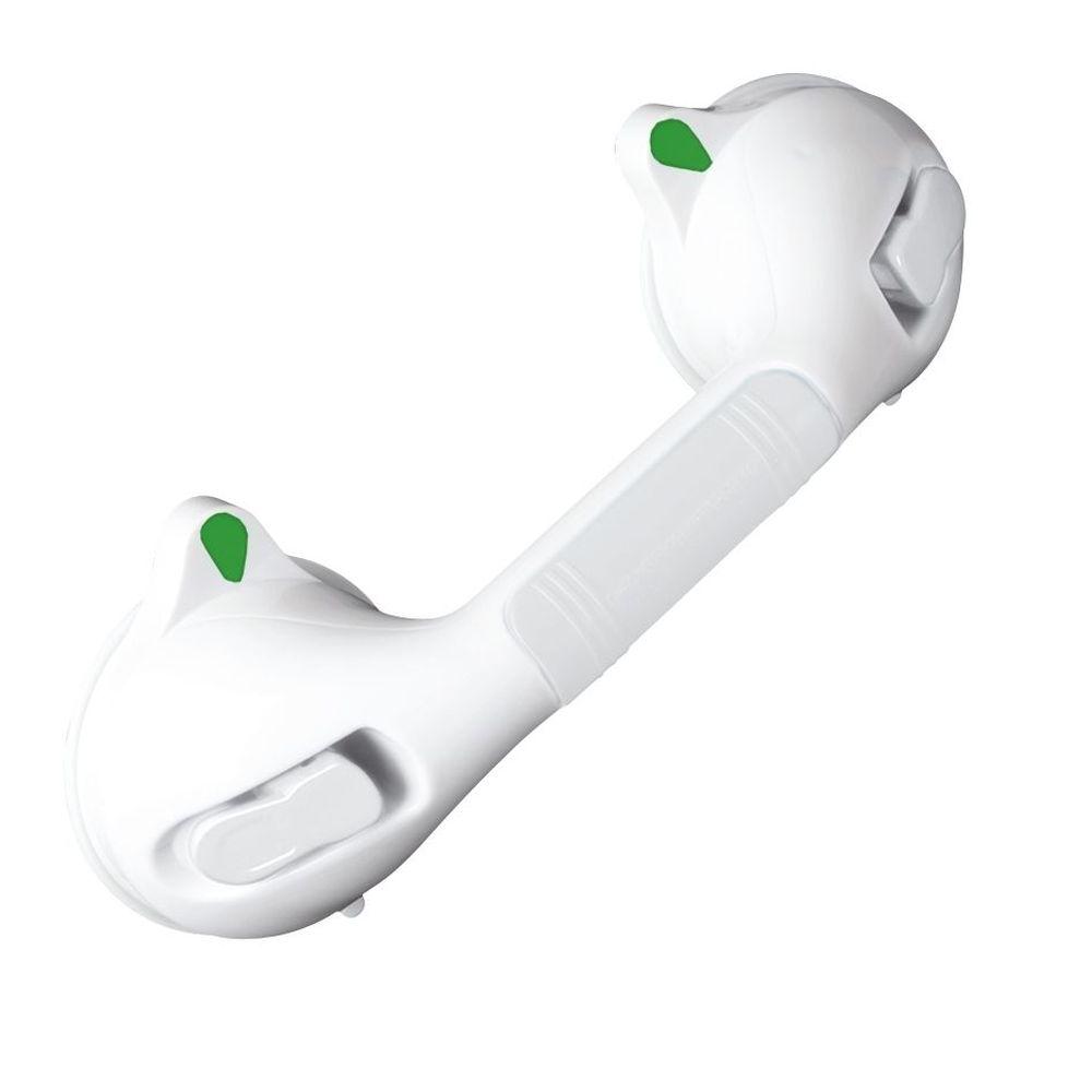 Secura 29cm White Suction Grip Bar - Non-Slip Bathroom Safety Handle for Shower, Bathtub, and Elderly Support