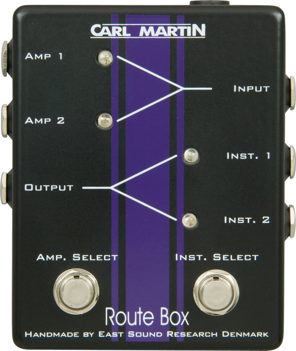 Carl Martin Route Box Dual A/B Box - Premium Guitar Amp & Instrument Switcher for Seamless Sound Routing | Perfect for Live Performances & Studio Recording