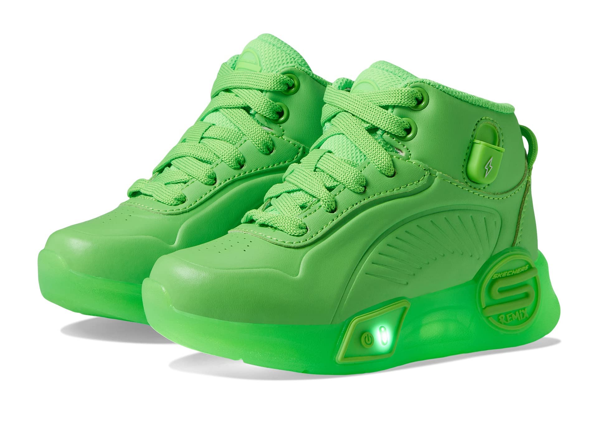 Skechers Girls' S Lights Remix Sneakers - Lightweight Running Shoes for Kids | Perfect for School, Play & Sports Activities
