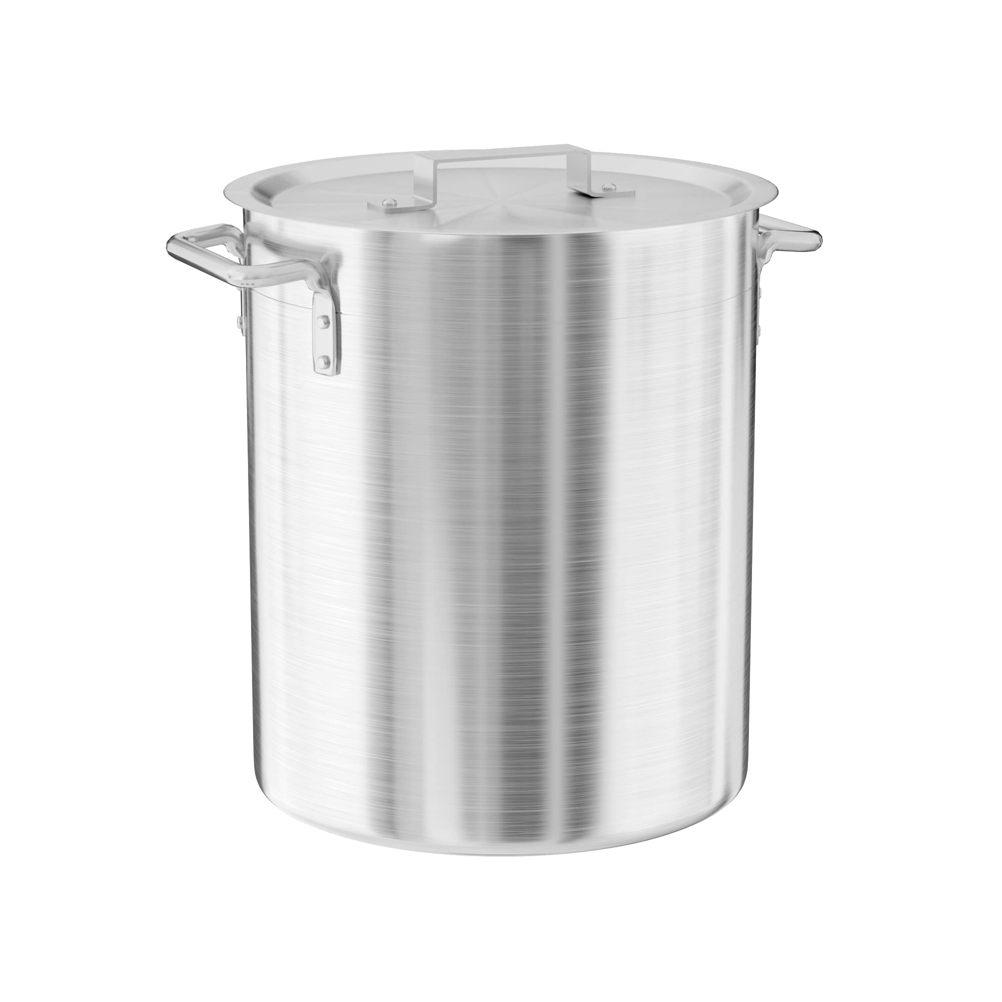 20 Qt Heavy Duty Aluminum Stock Pot with Lid - Perfect for Cooking Soups, Stews, and Large Batch Meals in Restaurants or Home Kitchens