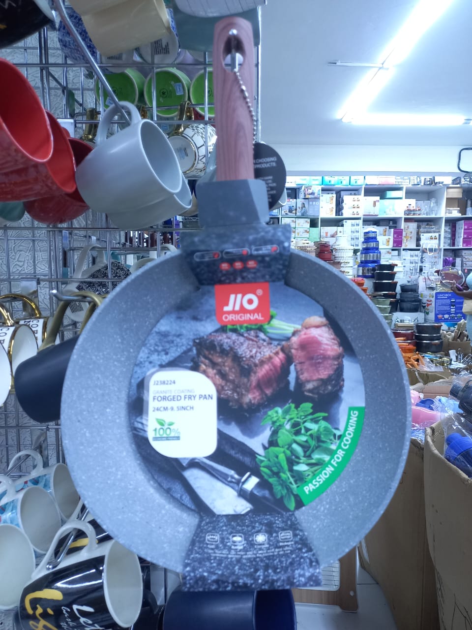JIO Original Forged Nonstick Fry Pan - 10 Inch Professional Restaurant Grade Skillet - Perfect for Sautéing, Frying & Cooking Eggs - Ideal for Home Kitchen & Commercial Use