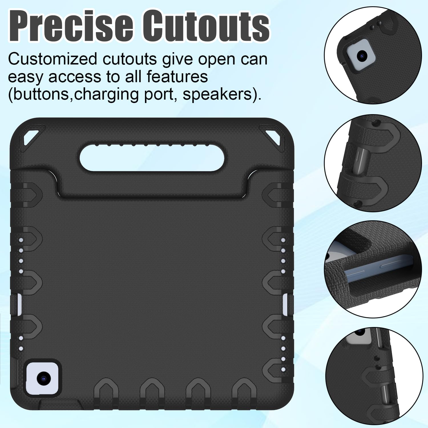 BMOUO Shockproof Kids Case for iPad Air 11-inch M3 (2025) & M2 (2024), iPad Air 5th Gen (2022) & 4th Gen (2020) 10.9