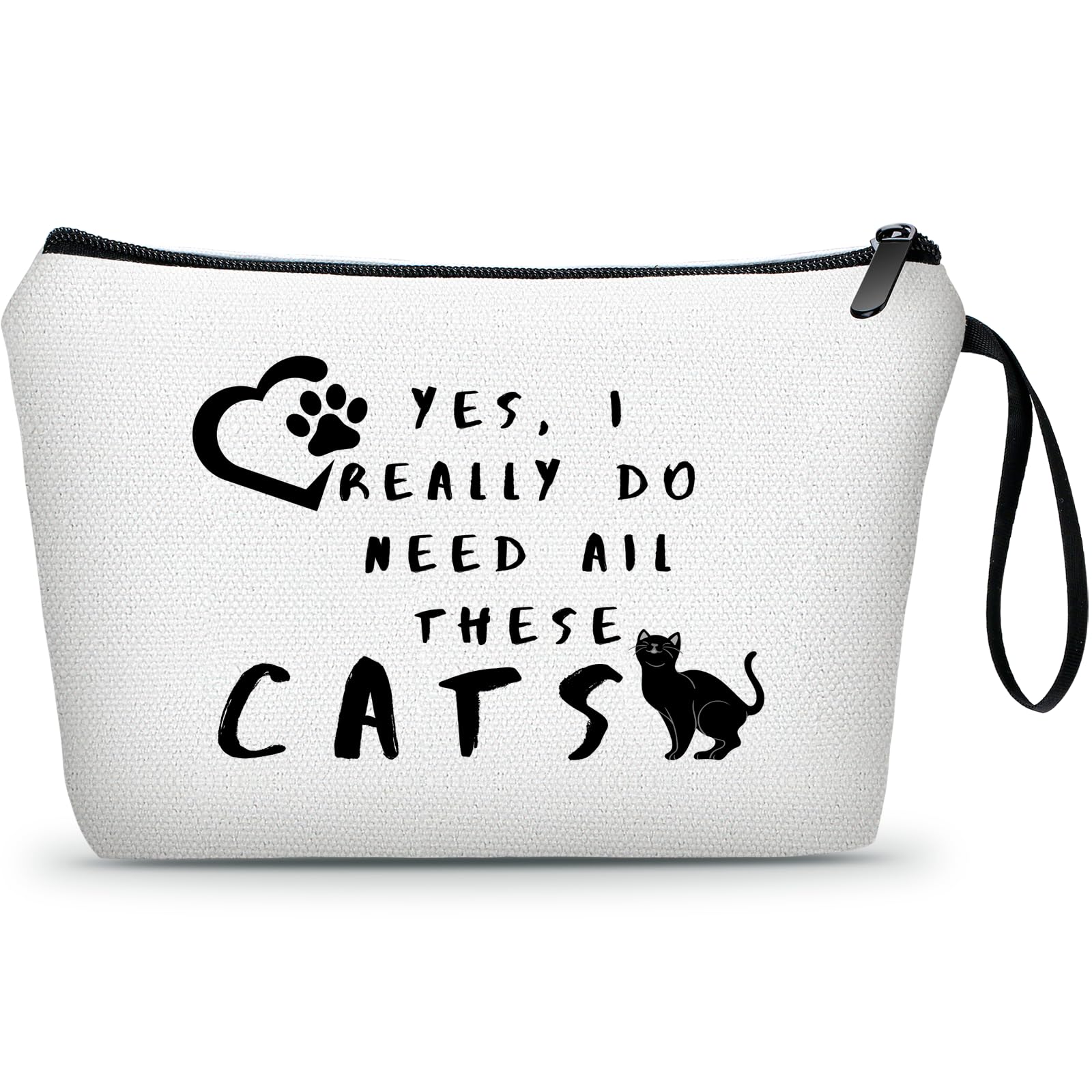 SEAMOON Cat Lifts for Cat Lovers - Funny Cat Makeup Bag & Gift Set for Women | Perfect Birthday, Memorial & Crazy Cat Lady Party Supplies | Great for Cat-Themed Parties, Gifts & Everyday Use