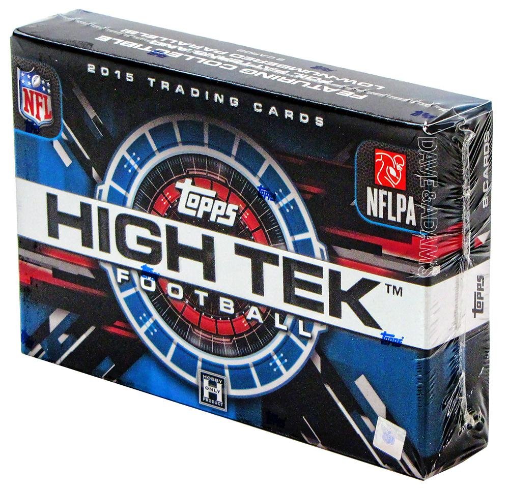 2015 Topps NFL High Tek Football Cards Hobby Box - 8 Cards/Box (1 Autographed, 1 Base Parallel, 6 Base Cards) - Limited Edition Collectors Item - Perfect for NFL Fans, Sports Memorabilia Collectors & Fantasy Football Enthusiasts