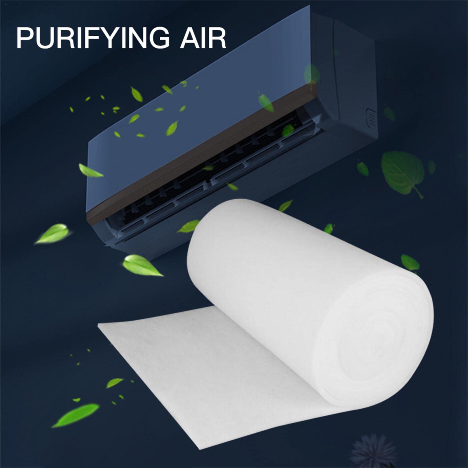 100Cm x 100Cm x 3Mm AC Window Air Conditioner Filter Replacement - Activated Carbon Pre-Filter for Dust Removal & Air Purification - Perfect for Home, Office & RV Window AC Units