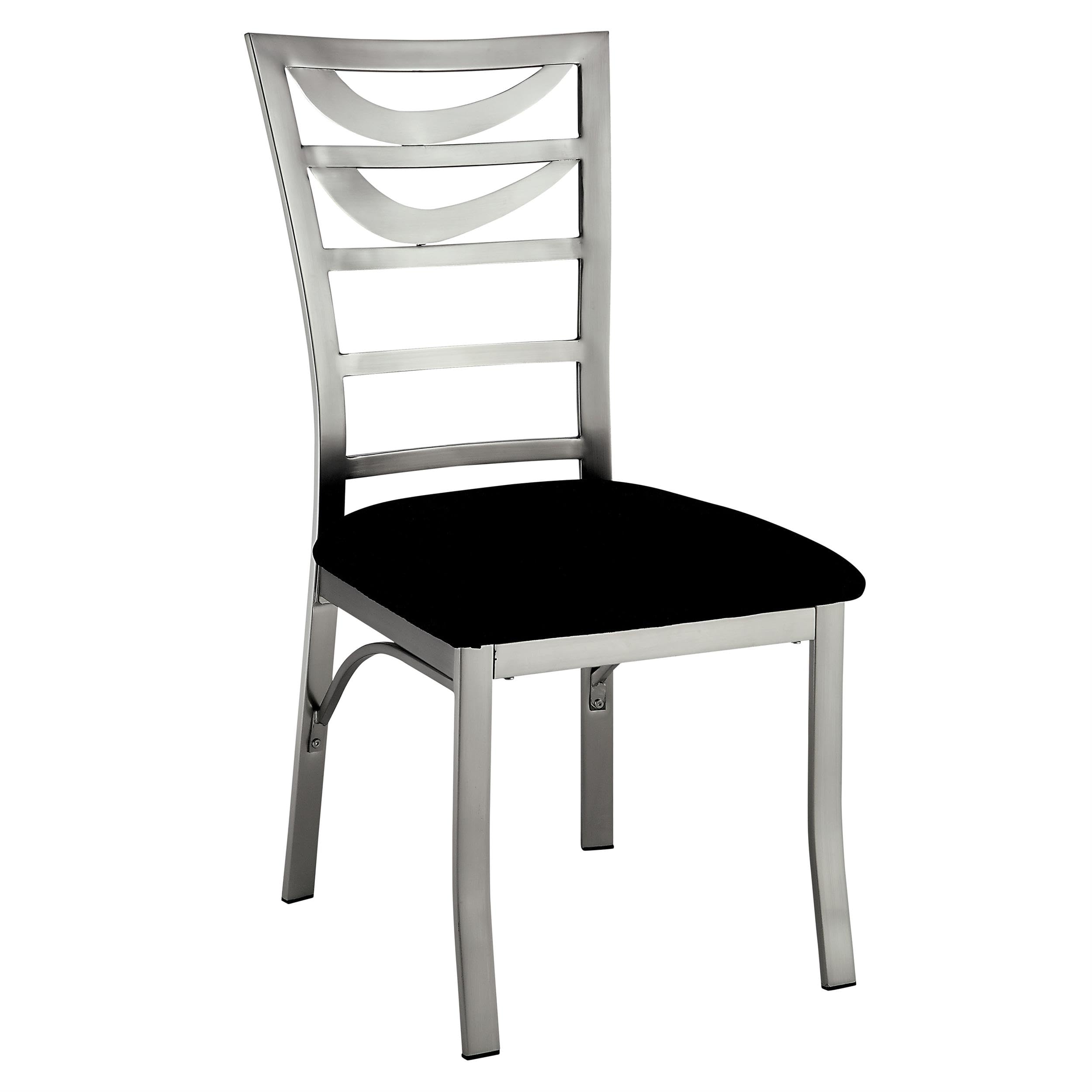 Furniture of America Catarina Metal Ladder-Back Dining Chairs, Set of 2 - Modern Kitchen & Dining Room Seating for Home, Restaurant, or Cafe