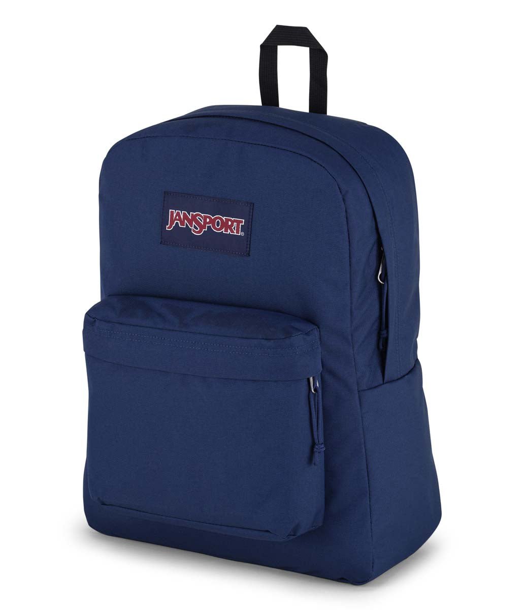 JanSport SuperBreak Plus Backpack - Lightweight Laptop Backpack for School & Travel, Navy Blue | Durable College Backpack with 15