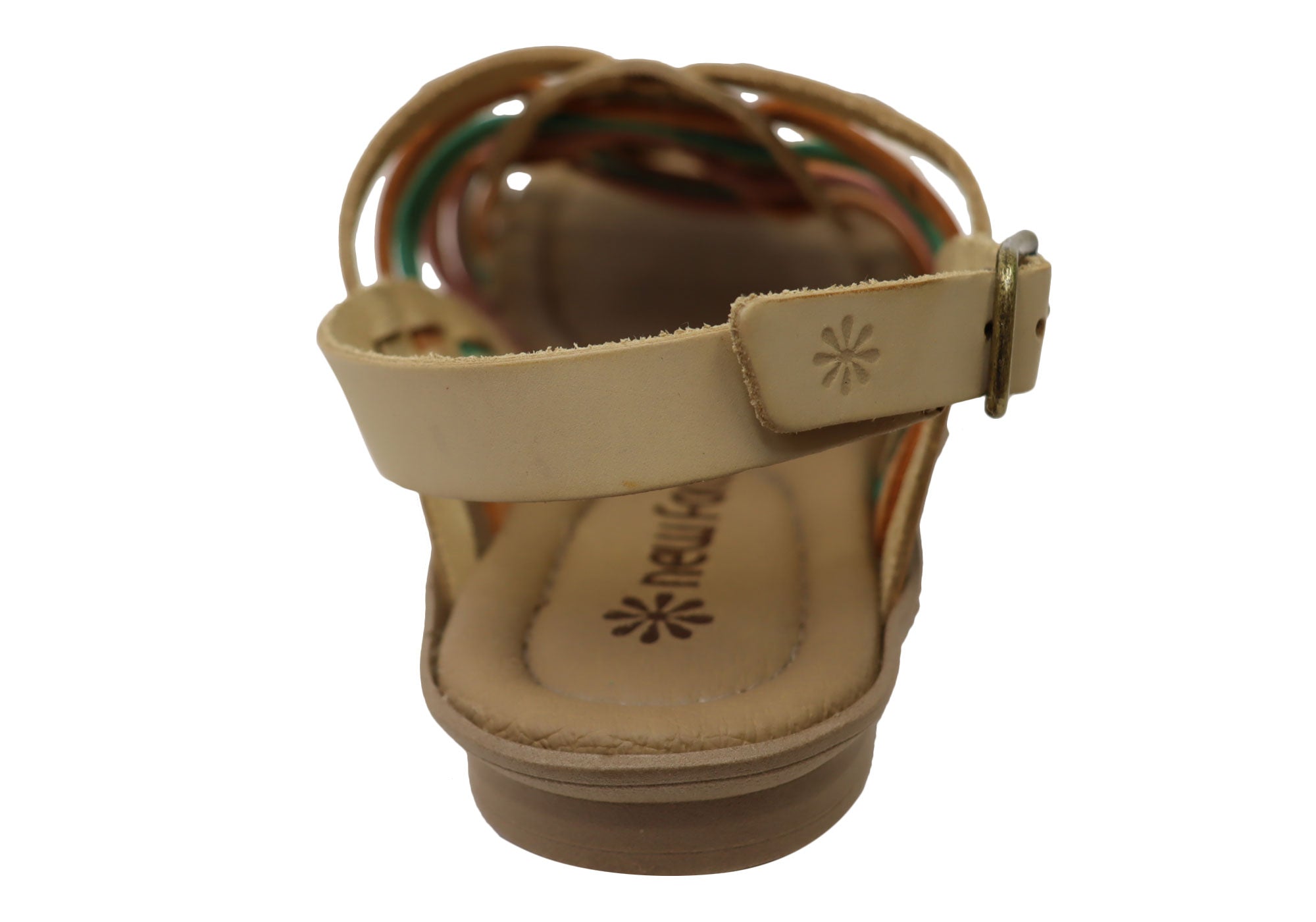 New Face Mary Women's Comfortable Leather Sandals - Handmade in Brazil - Perfect for Summer, Beach & Casual Outings
