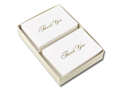 Premium Gold Thank You Note Cards - Elegant Stationery for Weddings, Birthdays & Business Appreciation - Bulk Pack of 50 with Envelopes | Perfect for Gifts, Events & Special Occasions