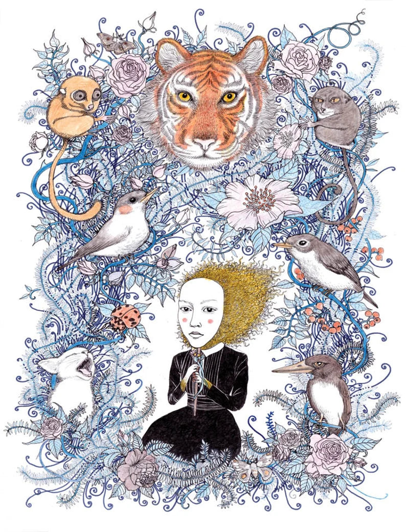 8.5x11 Fine Art Prints by Magda Boreysza - Fox and Comet Collection | Premium Wall Decor for Home, Office & Gift Giving
