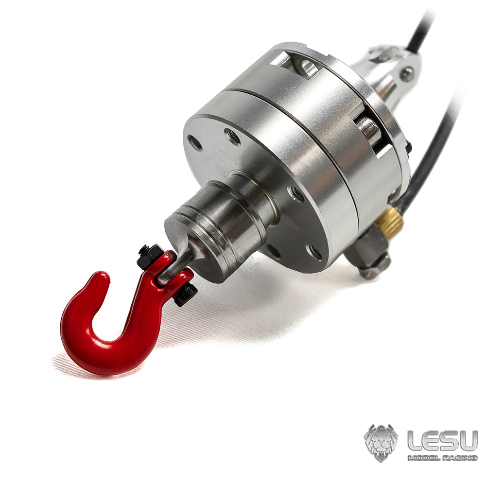 LESU Metal Balance Fork Hydraulic Rotary Cylinder Hook for Tamiya 1/14 RC Crane & Dumper Truck - Heavy Duty DIY Model Parts for Construction & Mining Simulation Scenes